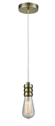 Innovations - 100AB-10W-5AB - One Light Mini Pendant - Gatsby - Antique Brass