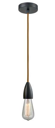 Innovations - 100BK-10CR-4BK - One Light Mini Pendant - Fairchild - Matte Black