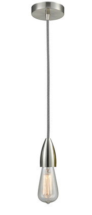 Innovations - 100SN-10BW-4SN - One Light Mini Pendant - Fairchild - Satin Nickel