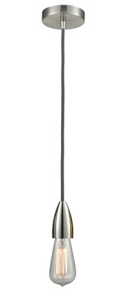 Innovations - 100SN-10GY-4SN - One Light Mini Pendant - Fairchild - Satin Nickel