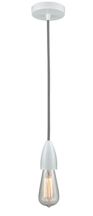 Innovations - 100W-10BW-4W - One Light Mini Pendant - Fairchild - White