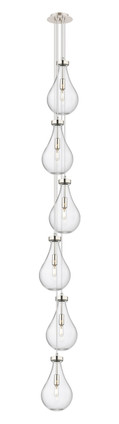 Innovations - 106-451-1P-PN-G451-7CL - Six Light Pendant - Downtown Urban - Polished Nickel