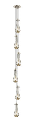 Innovations - 106-451-1P-SN-G451-4ME - Six Light Pendant - Downtown Urban - Brushed Satin Nickel