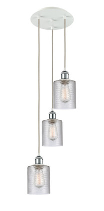 Innovations - 113B-3P-WPC-G112 - LED Pendant - Ballston - White Polished Chrome