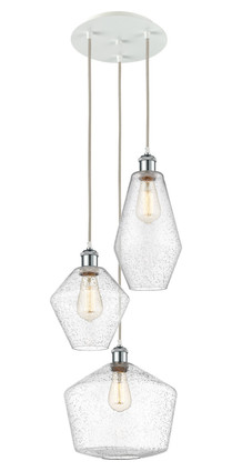 Innovations - 113B-3P-WPC-G654-MU - Three Light Pendant - Ballston - White Polished Chrome
