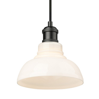 Carver One Light Pendant (0305-S BLK-VMG)