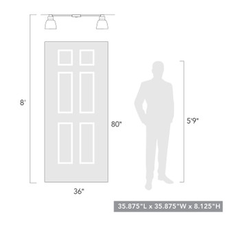 Remy Four Light Flush Mount (0314-4FM BLK-CLR) Remy Four Light Flush Mount (0314-4FM BLK-CLR)