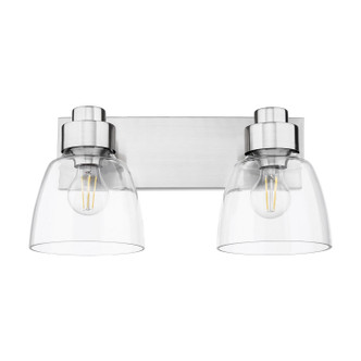 Golden - 0314-BA2 PW-CLR - Two Light Vanity - Remy - Pewter