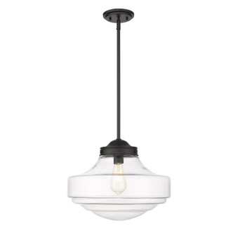 Ingalls One Light Pendant (0508-L BLK-CLR)
