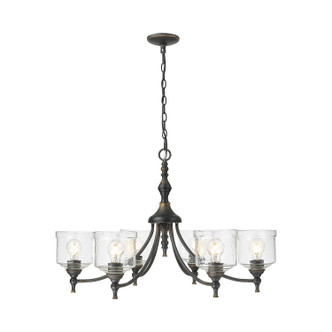 Keating Six Light Chandelier (0806-6 ABI-HWG)