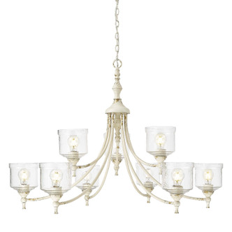 Golden - 0806-9 AI-HWG - Nine Light Chandelier - Keating - Antique Ivory