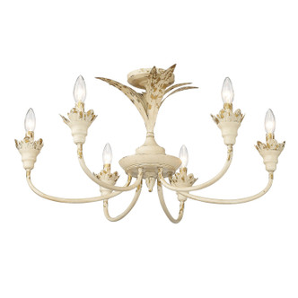Lillianne Six Light Semi-Flush Mount (0846-6SF AI)