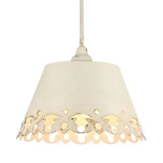 Golden - 0883-3P AI - Three Light Pendant - Eloise - Antique Ivory