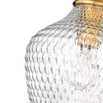 Adeline One Light Pendant (1088-M MBG-CLR)