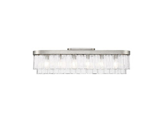 Golden - 1768-FM42 PS-HWG - Six Light Flush Mount - Ciara - Peruvian Silver