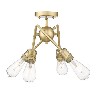 Axel Four Light Semi-Flush Mount (1945-SF BCB)