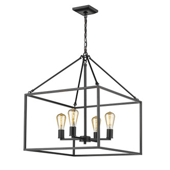 Wesson Four Light Chandelier (2072-4 BLK)