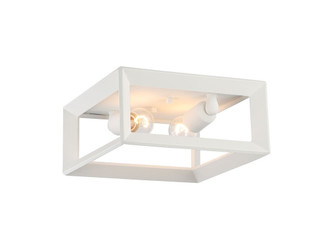 Golden - 2073-FM NWT - Two Light Flush Mount - Smyth - Natural White