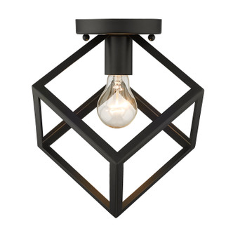 Cassio One Light Flush Mount (2086-FM BLK)