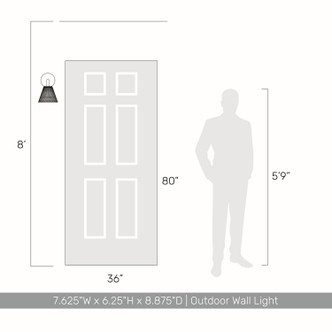 Clarus LED Outdoor Wall Sconce (2419-OWL GCT)