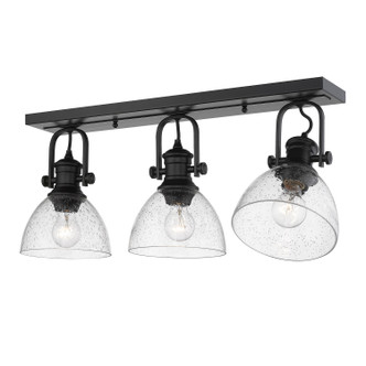 Hines Three Light Semi-Flush Mount (3118-3SF BLK-SD)