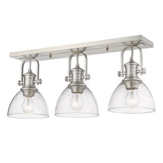 Golden - 3118-3SF PW-SD - Three Light Semi-Flush Mount - Hines - Pewter