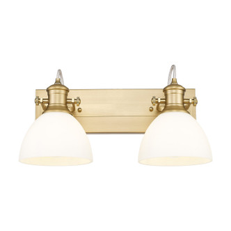 Golden - 3118-BA2 BCB-OP - Two Light Vanity - Hines - Brushed Champagne Brass