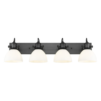 Golden - 3118-BA4 BLK-OP - Four Light Vanity - Hines - Matte Black