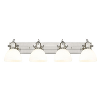 Golden - 3118-BA4 PW-OP - Four Light Vanity - Hines - Pewter