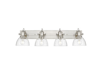 Golden - 3118-BA4 PW-SD - Four Light Vanity - Hines - Pewter