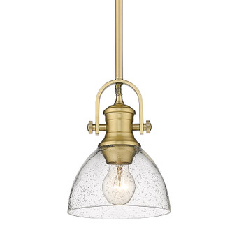 Golden - 3118-M1L BCB-SD - One Light Mini Pendant - Hines - Brushed Champagne Brass