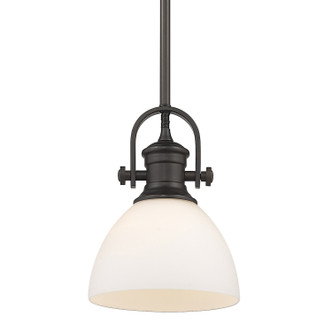 Golden - 3118-M1L RBZ-OP - One Light Mini Pendant - Hines - Rubbed Bronze