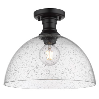 Hines One Light Semi-Flush Mount (3118-SF14 BLK-SD)