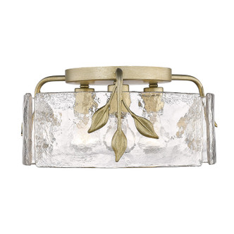 Golden - 3160-FM WG-HWG - Three Light Flush Mount - Calla - White Gold