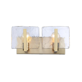 Golden - 3164-BA2 BCB-HWG - Two Light Vanity - Aenon - Brushed Champagne Brass
