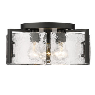 Aenon Three Light Flush Mount (3164-FM BLK-HWG)