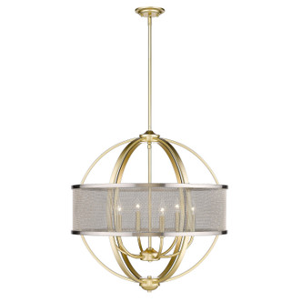 Colson Six Light Chandelier (3167-6 OG-PW)