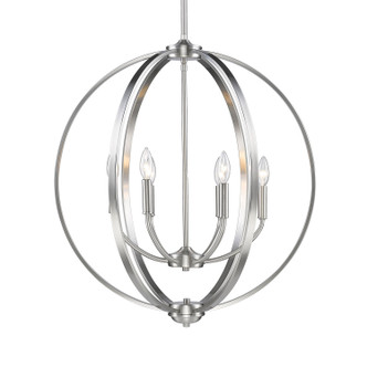 Golden - 3167-6 PW - Six Light Chandelier - Colson - Pewter