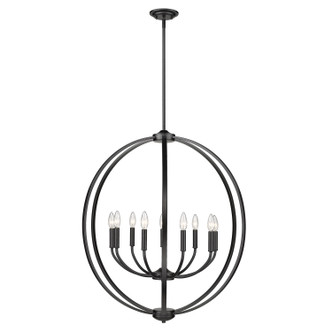 Colson Nine Light Chandelier (3167-9 BLK)