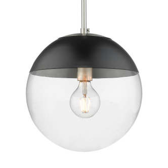 Golden - 3219-L PW-BLK - One Light Pendant - Dixon - Pewter