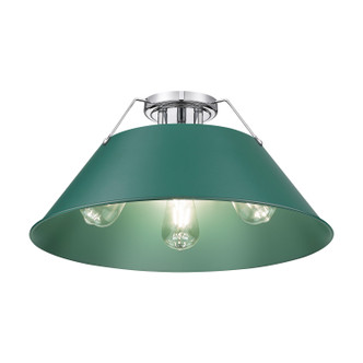 Orwell Three Light Flush Mount (3306-3FM CH-GN)