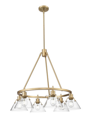 Orwell Six Light Chandelier (3306-6 BCB-CLR)