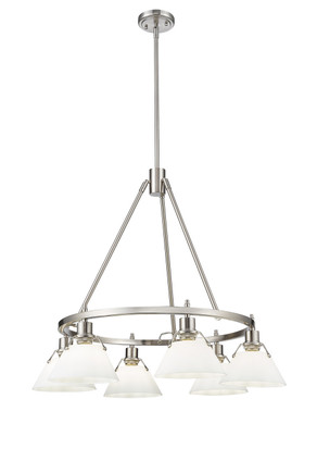 Orwell Six Light Chandelier (3306-6 PW-OP)