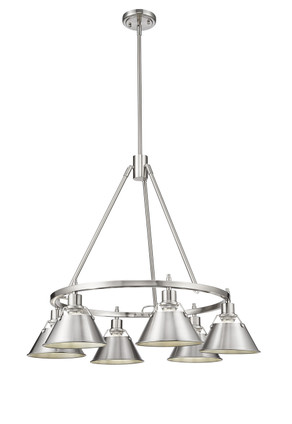 Orwell Six Light Chandelier (3306-6 PW-PW)