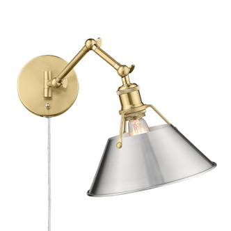 Golden - 3306-A1W BCB-PW - One Light Wall Sconce - Orwell - Brushed Champagne Brass