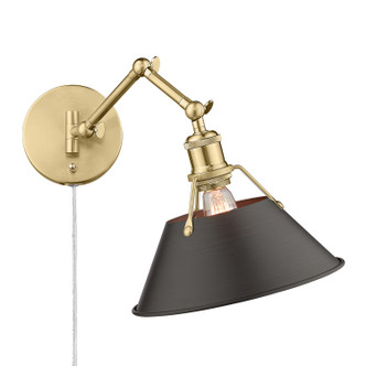 Golden - 3306-A1W BCB-RBZ - One Light Wall Sconce - Orwell - Brushed Champagne Brass