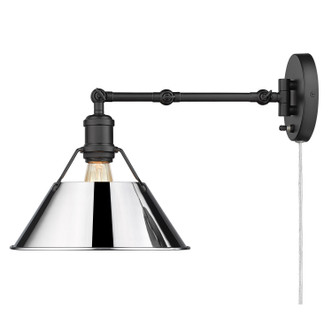 Orwell One Light Wall Sconce (3306-A1W BLK-CH)