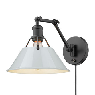 Orwell One Light Wall Sconce (3306-A1W BLK-DB)