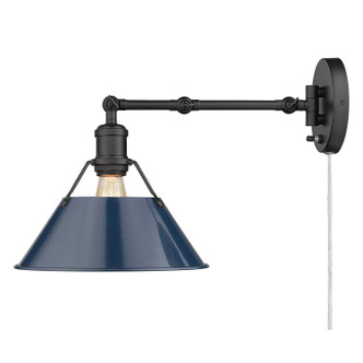 Orwell One Light Wall Sconce (3306-A1W BLK-NVY)