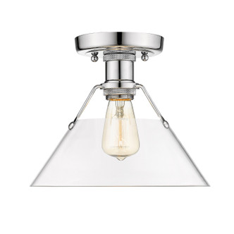 Golden - 3306-FM CH-CLR - One Light Flush Mount - Orwell - Chrome